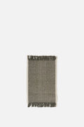 Cotton Mat - Olive/White