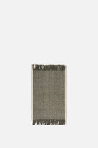 Cotton Mat - Olive/White