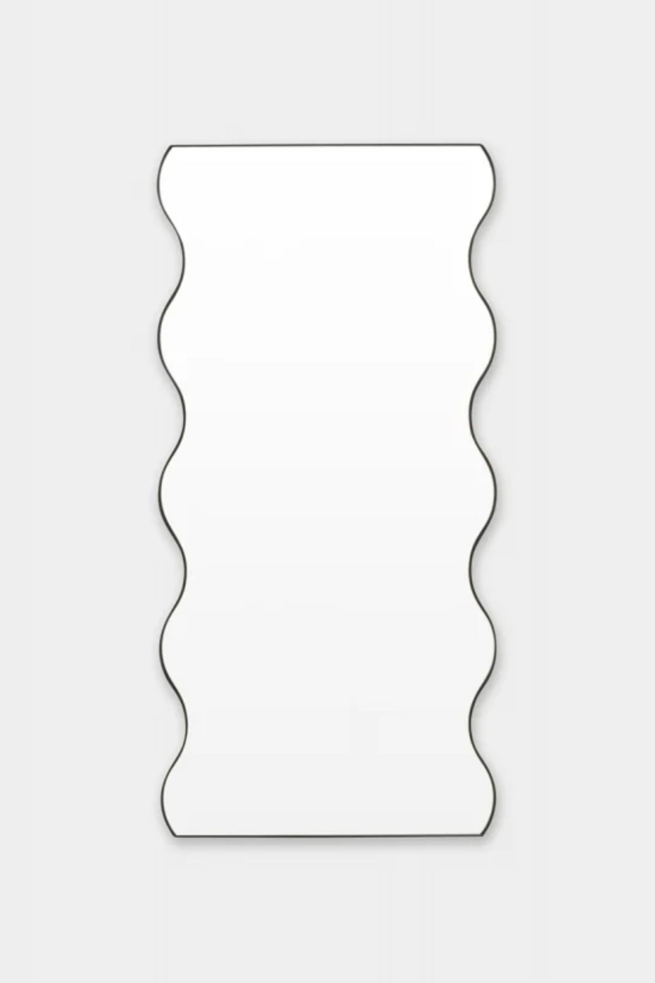 Ripple Floor Mirror - Black Frame