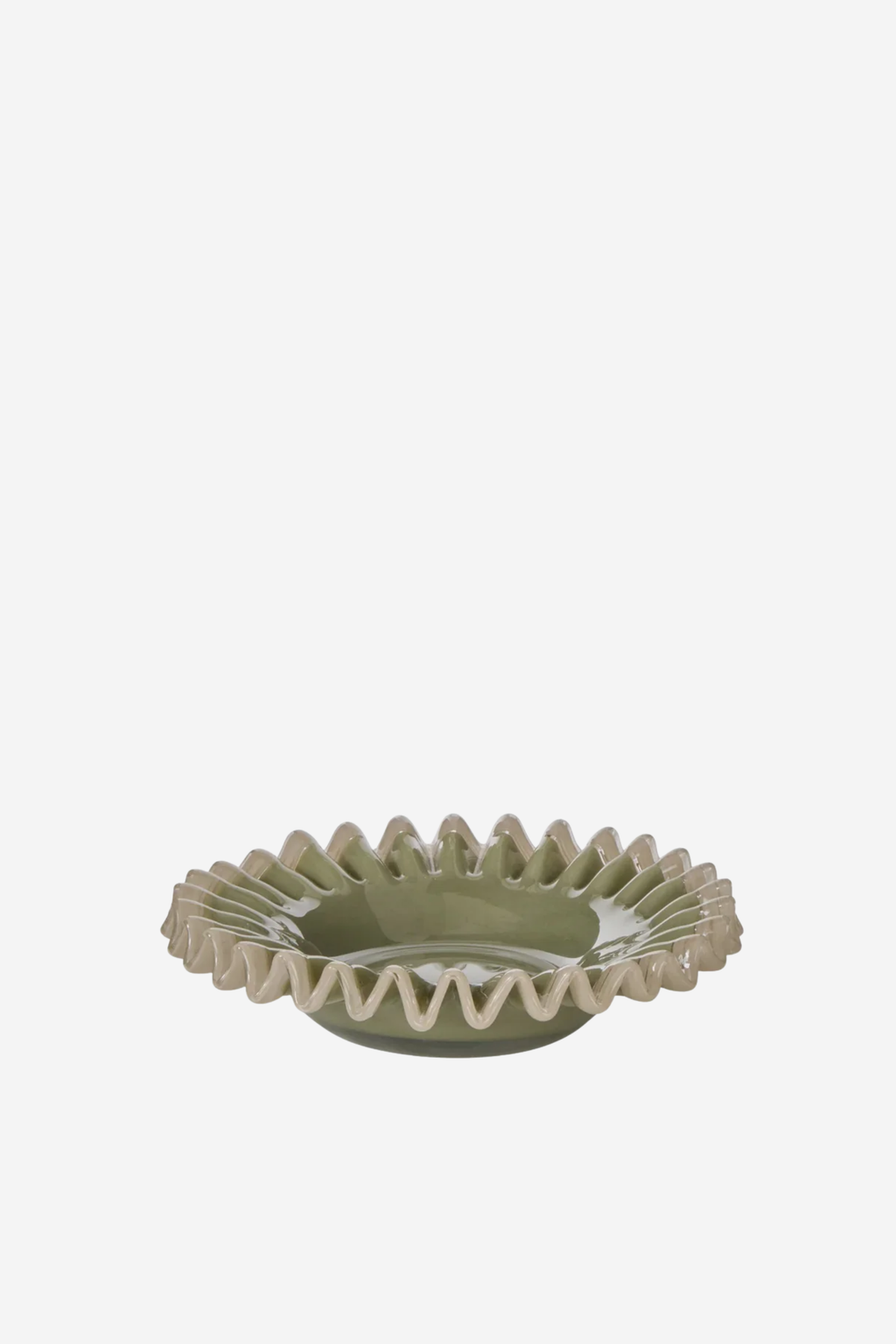 Sigrid Frill Dish - Green & Grey
