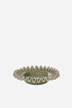 Sigrid Frill Dish - Green & Grey