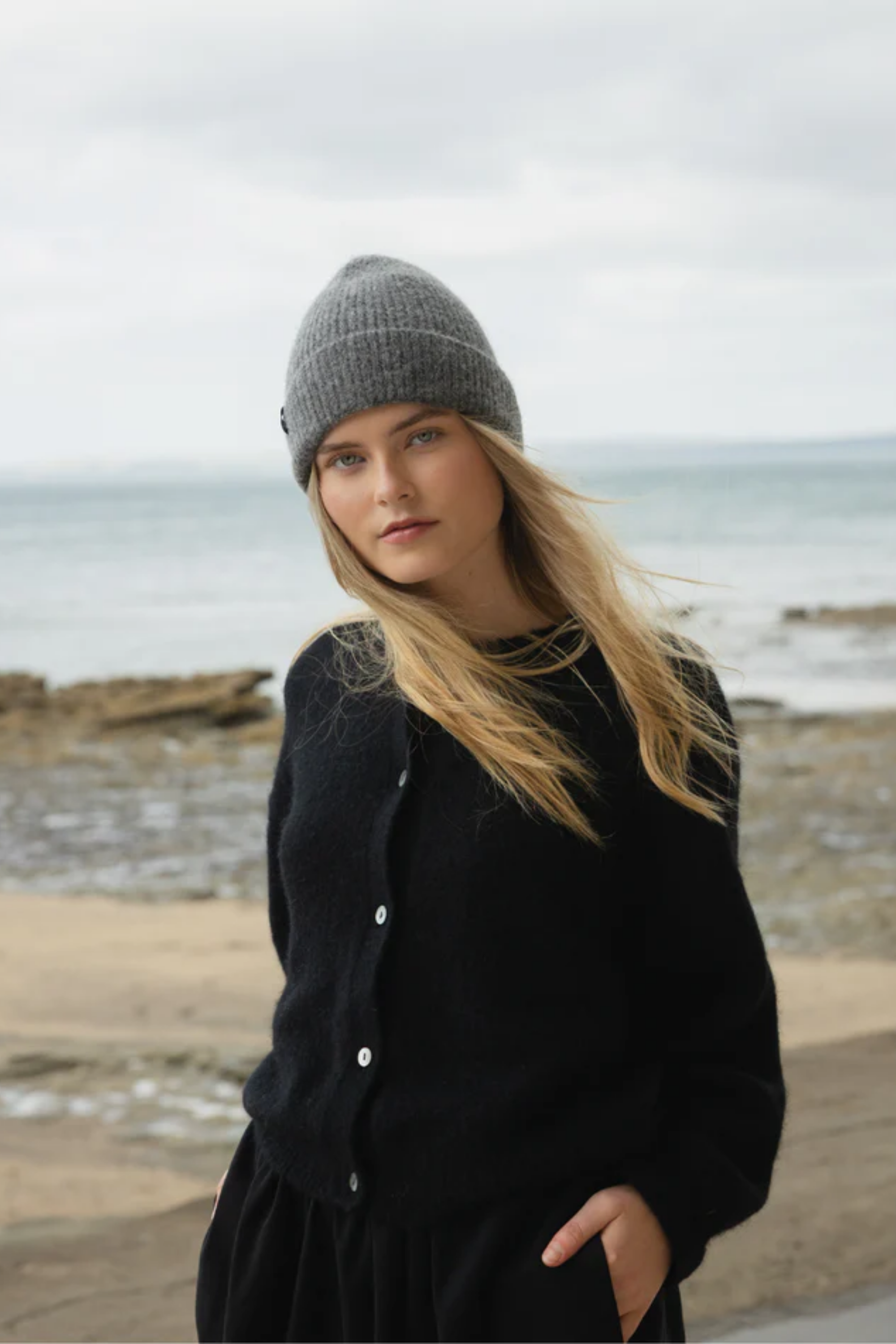 Alpaca Blend Beanie - Graphite