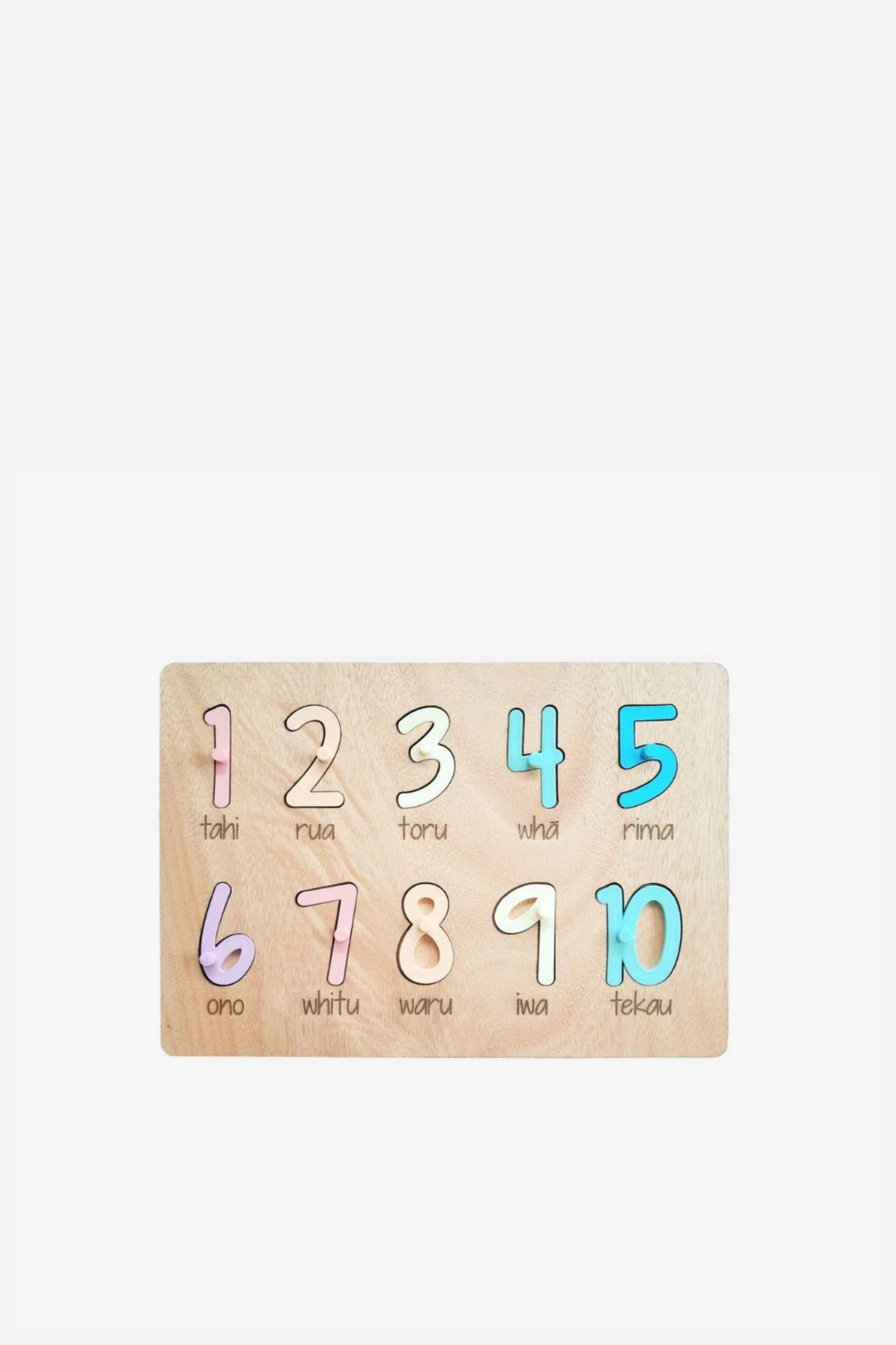Numbers Puzzle 1-10 Maori Pastels