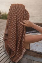 Nero Towel Range - Paprika/Cream