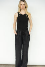 Every Day Trouser - Charcoal Cupro