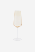Champagne Flute - Ripple Light Amber