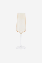 Champagne Flute - Ripple Light Amber