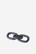 Amalfi Marble Chain Sculpture Black
