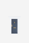 Fairy Door - Grey Blue