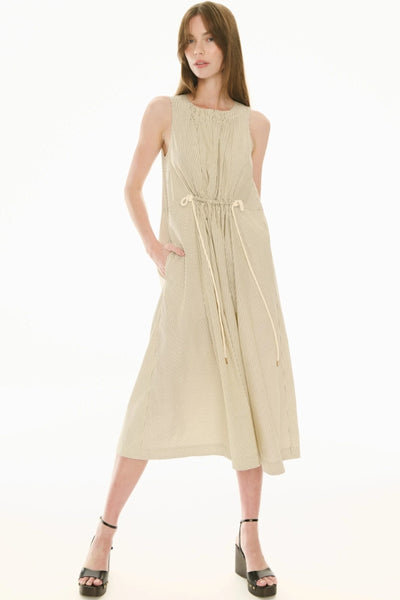 Fable Tank Dress - Ivory/Ink