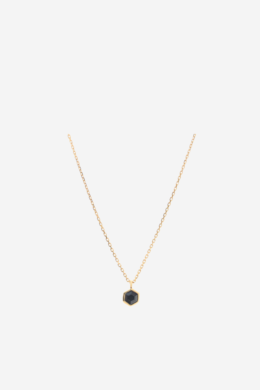 Mini Harmony Necklace - Black Spinel/Gold