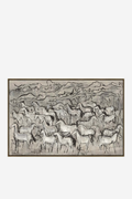 Herd Framed Canvas