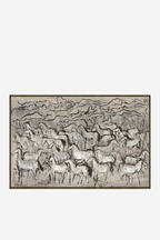 Herd Framed Canvas