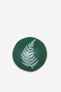White fern on green Bowl