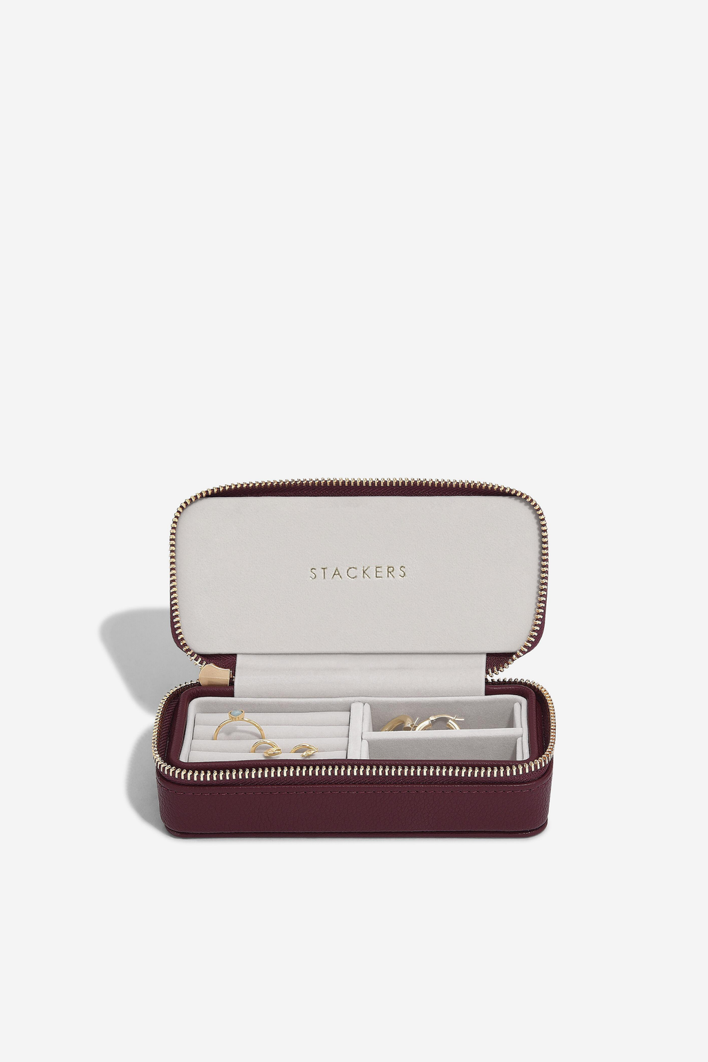 Stackers Medium Travel Jewellery Box - Burgundy
