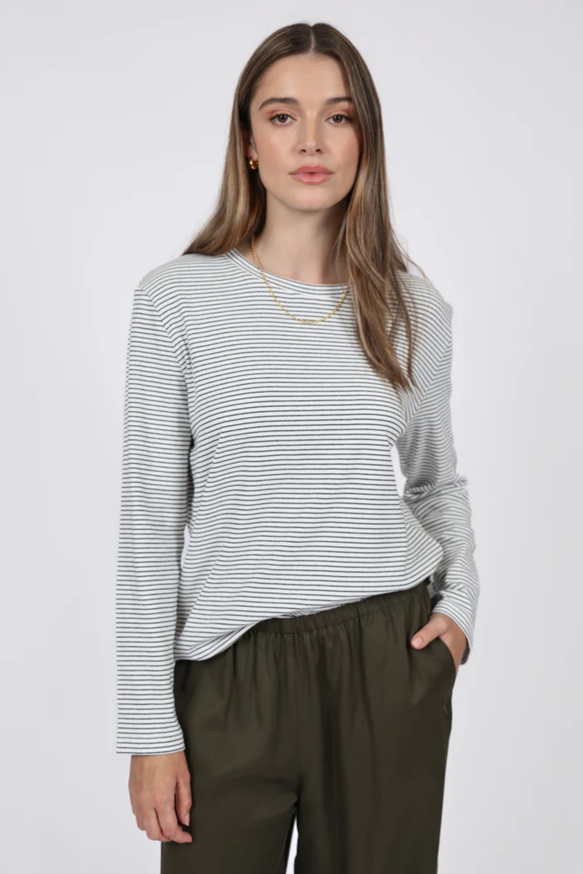 Uno Longsleeve Tee - Black Stripe