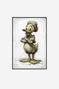 Disney Sketch Framed Canvas - Donald Duck