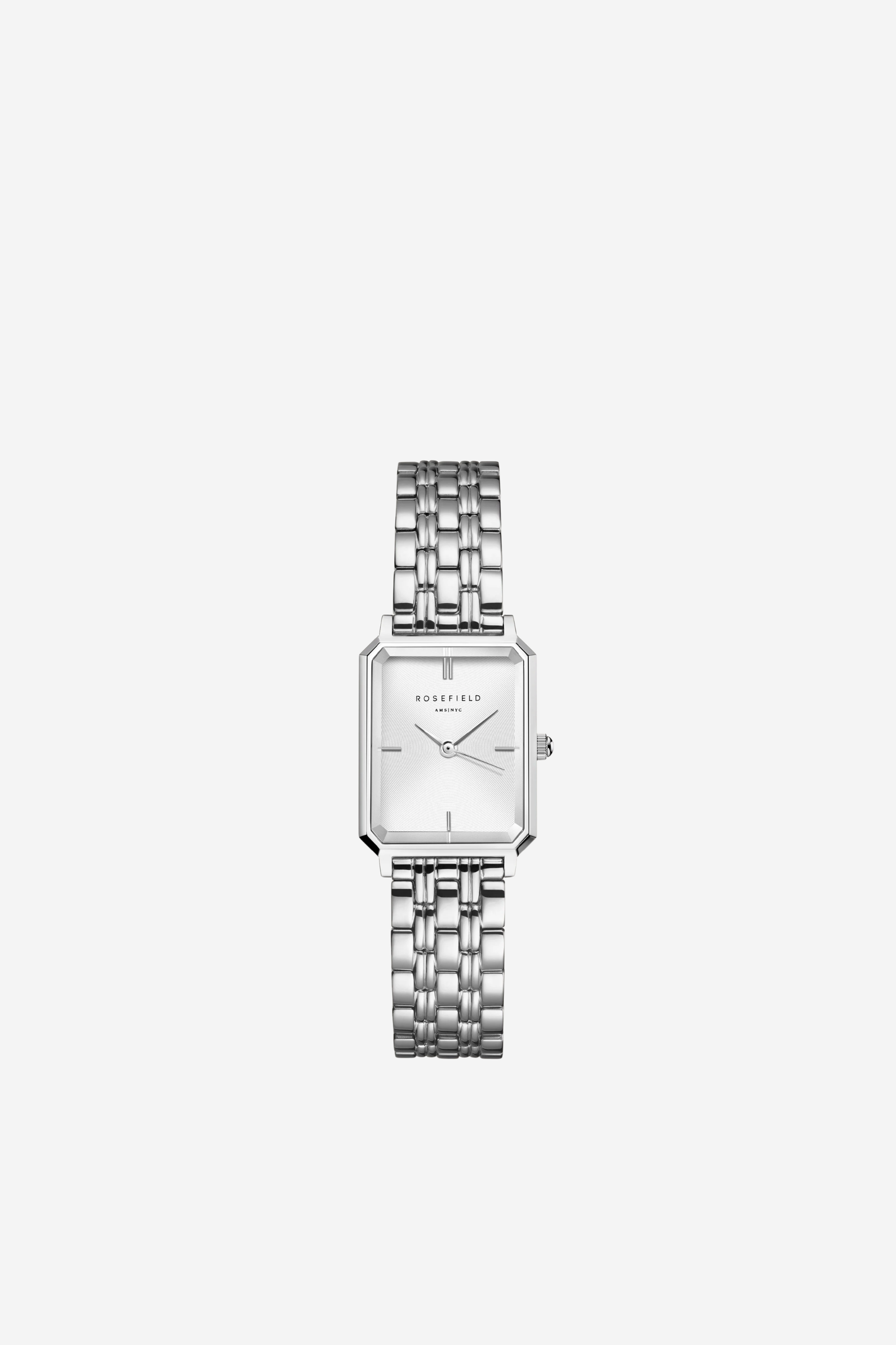 Octagon Watch XS White Face - Silver