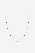 Dotty Necklace - Black Spinel/Gold