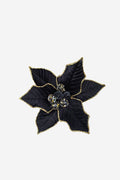 Large Jewelled Poinsettia - Black