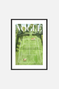 European Tennis Court Framed Print - A2