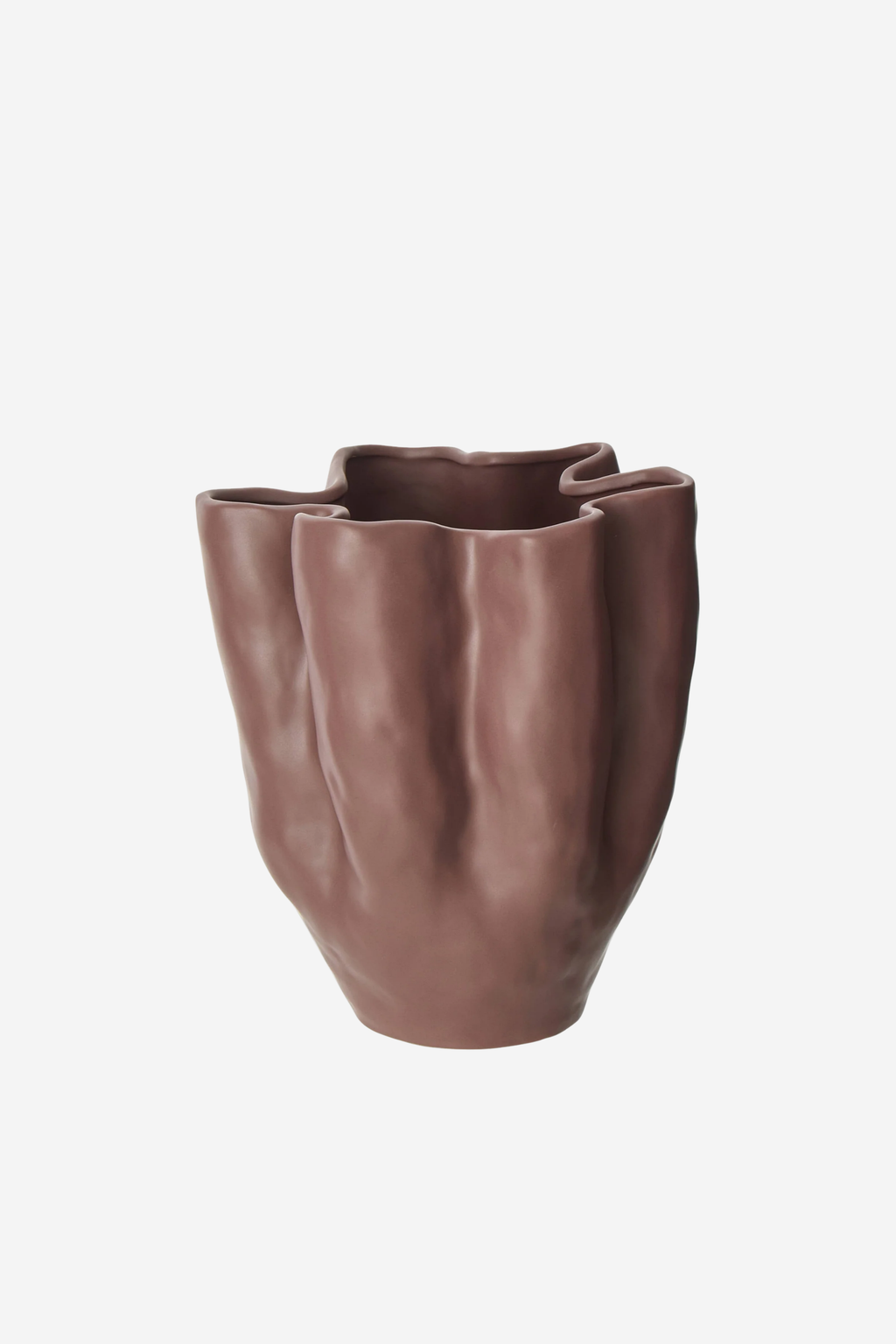 Fluid Vase - Burnt Eggplant