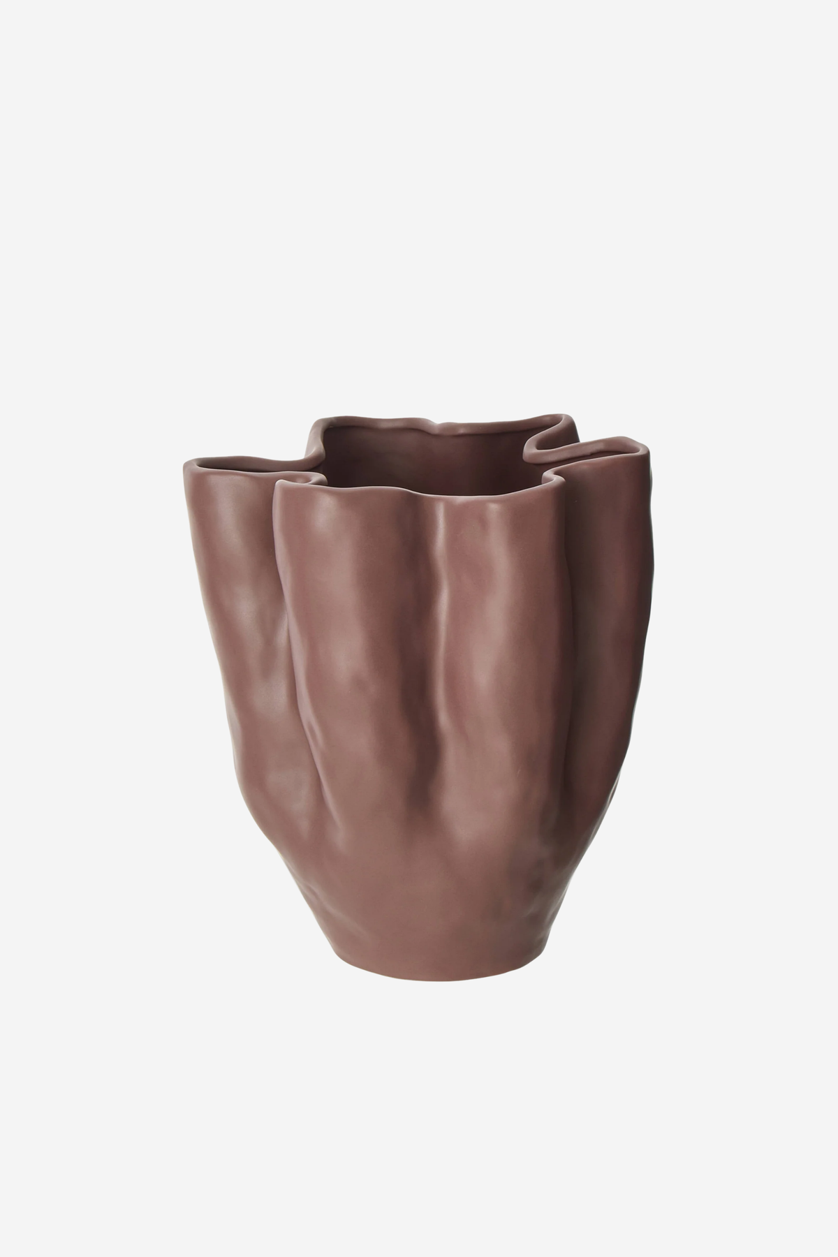 Fluid Vase - Burnt Eggplant