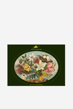 Oval Placemats Vintage Birds - Set Of Four