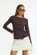 In Motion Top - Brown
