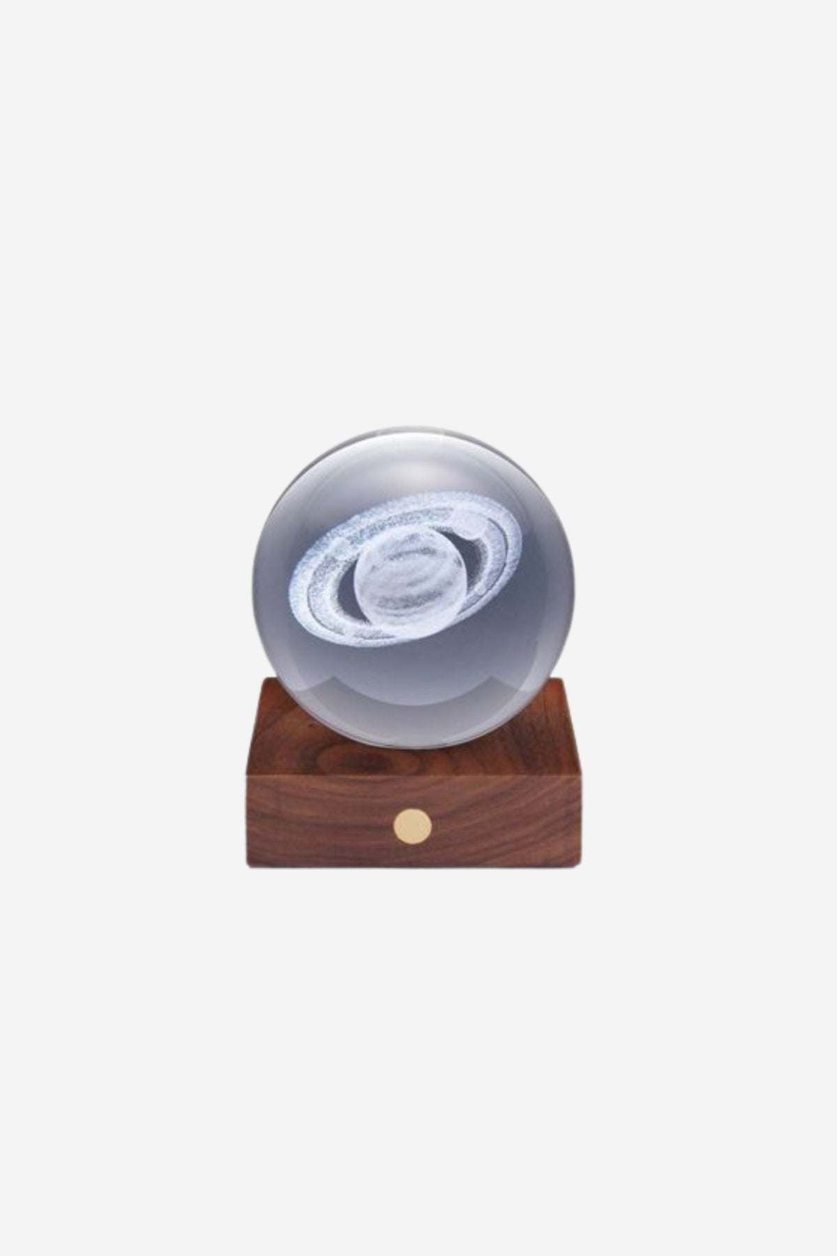 Saturn 3D Light - Walnut Base