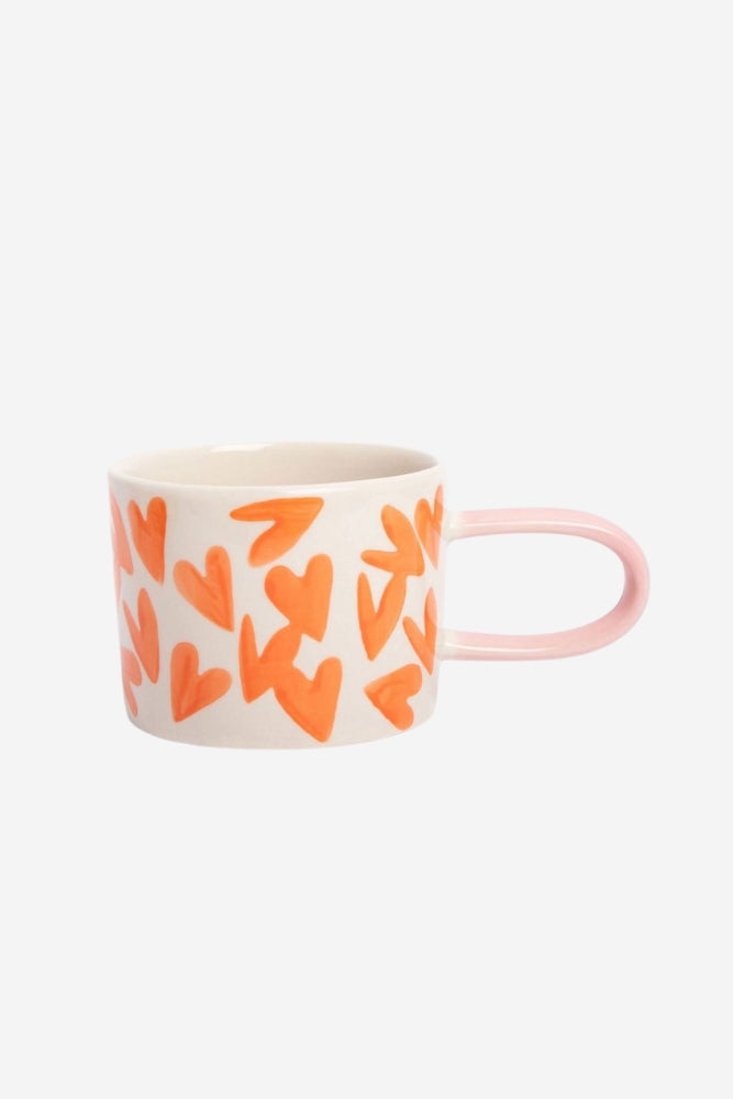 Orange Hearts Mug