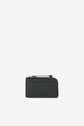 Leather Zip Cardholder - Black