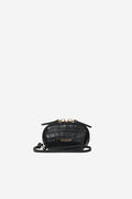 Tarin Airpod Pouch - Black Matte Croc