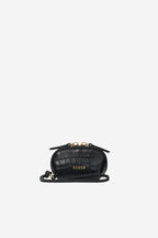 Tarin Airpod Pouch - Black Matte Croc
