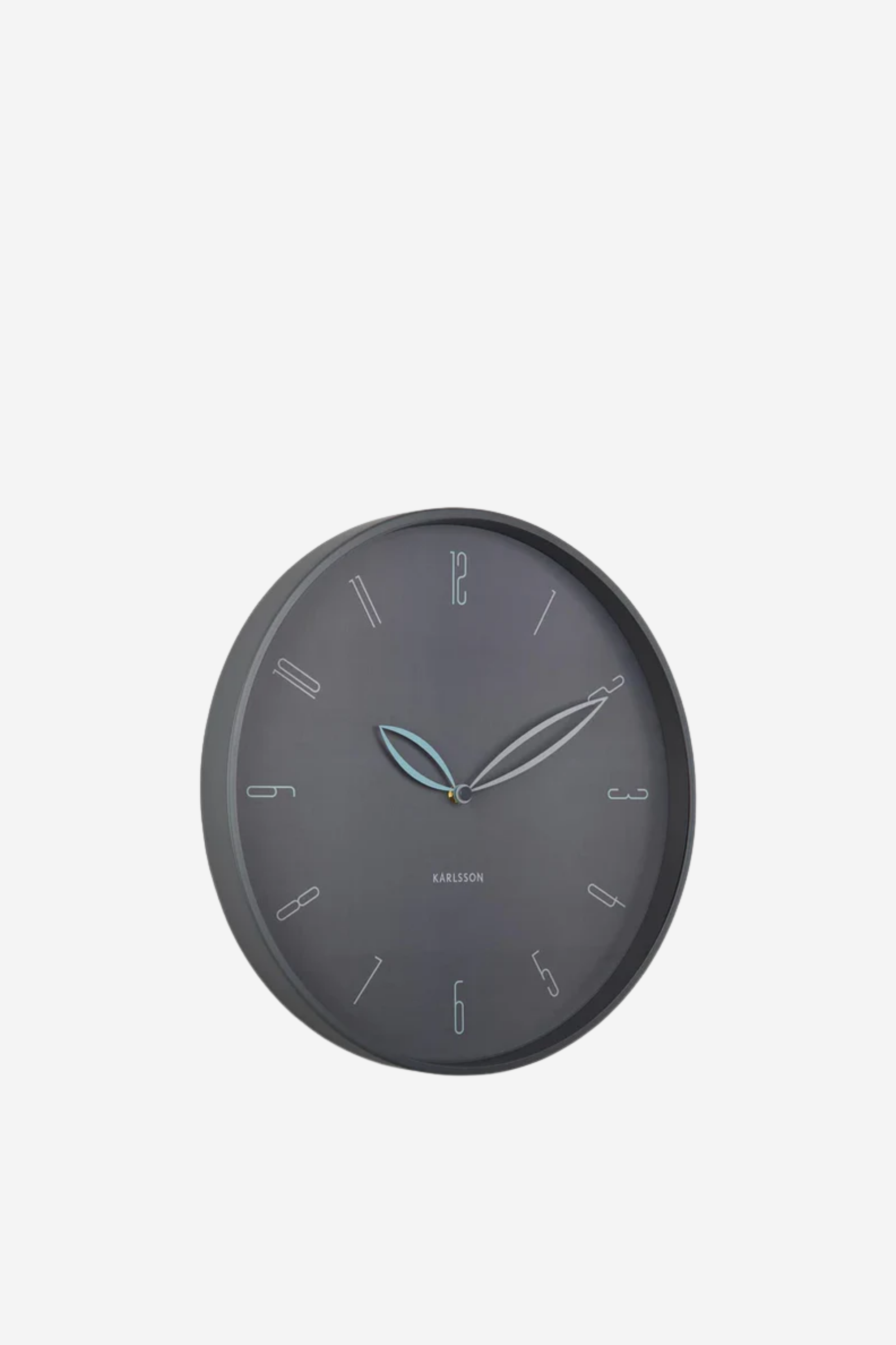 Petals Wall Clock - Dark Grey
