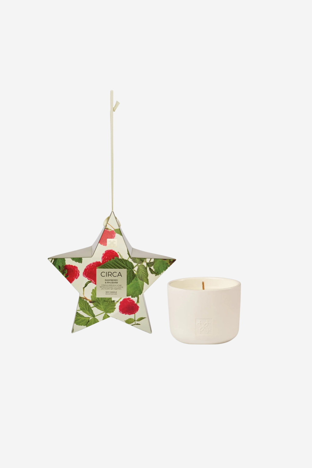 Christmas Bauble Candle - Raspberry and Rhubarb