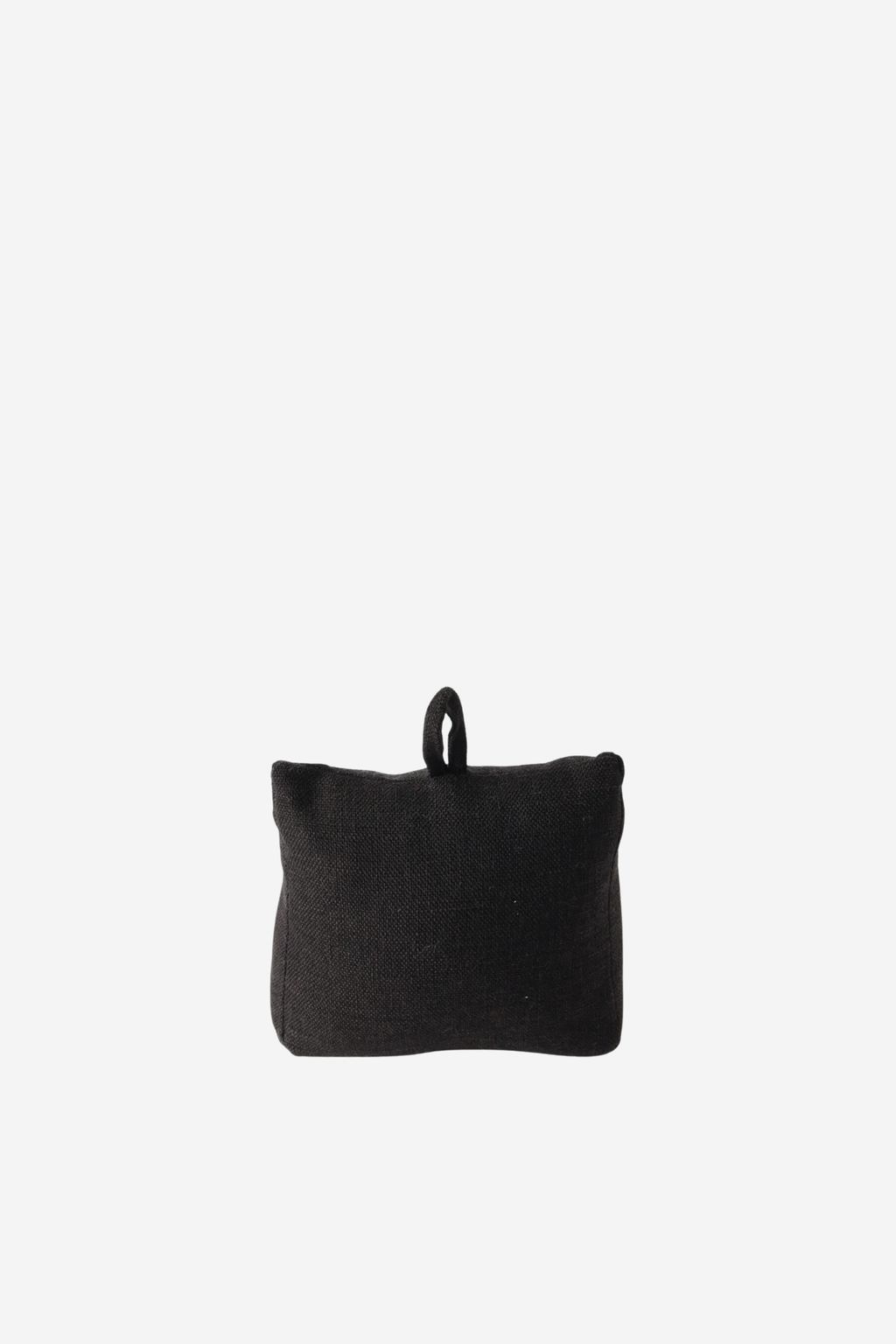 Linen Look Doorstop - Black