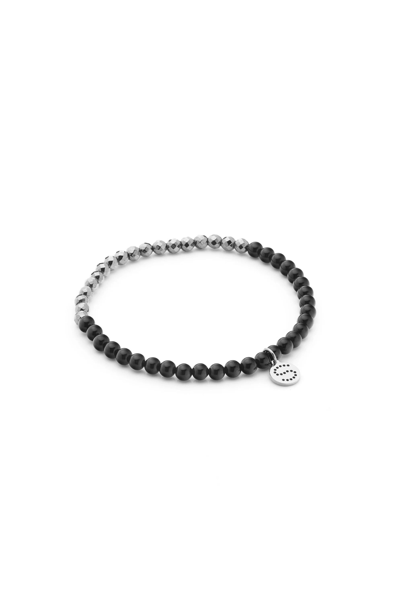 Party at the Front Bracelet - Black/Silver