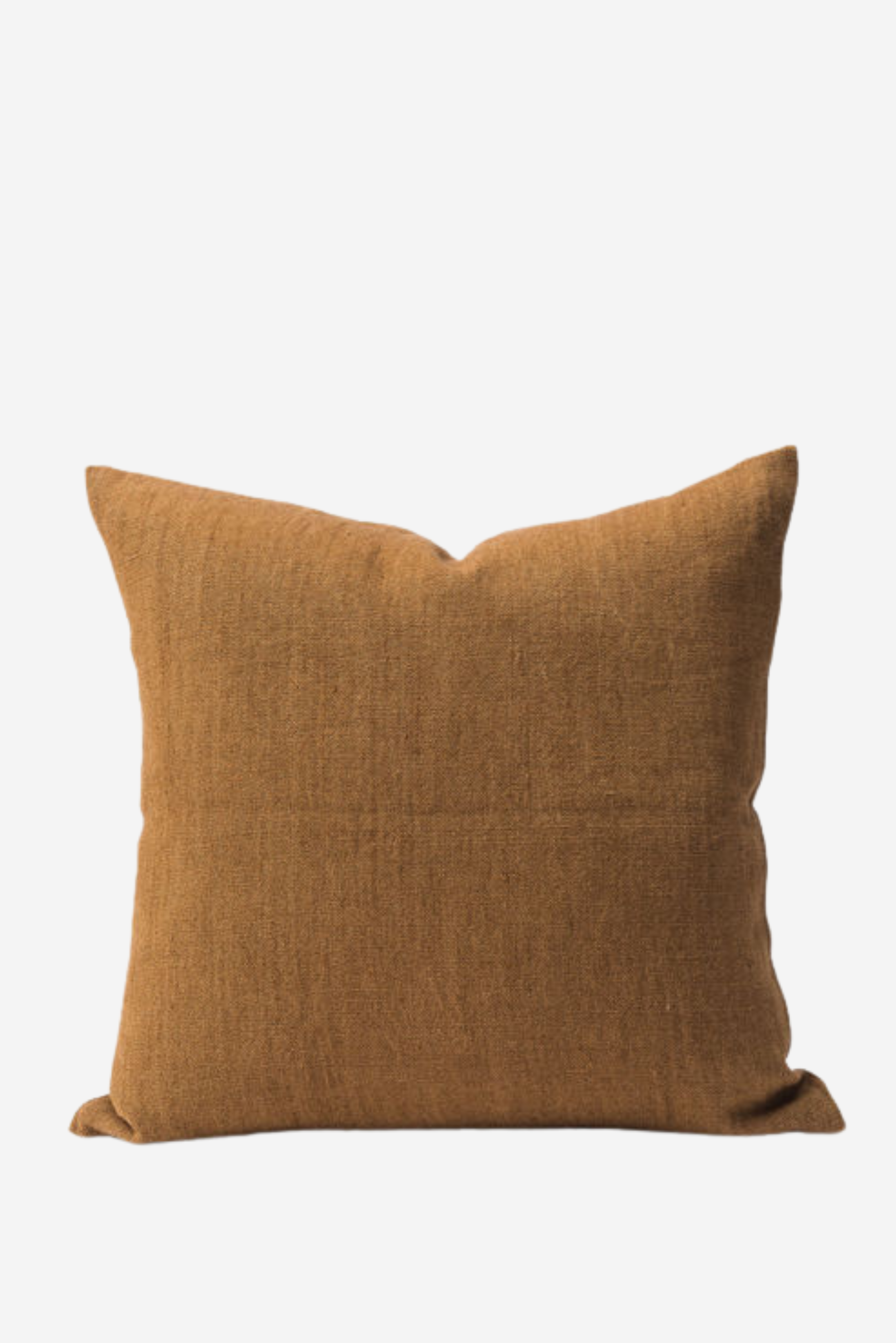 Heavy Linen Jute Cushion - Masala