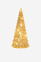Frost Drop Glass Tree - Gold