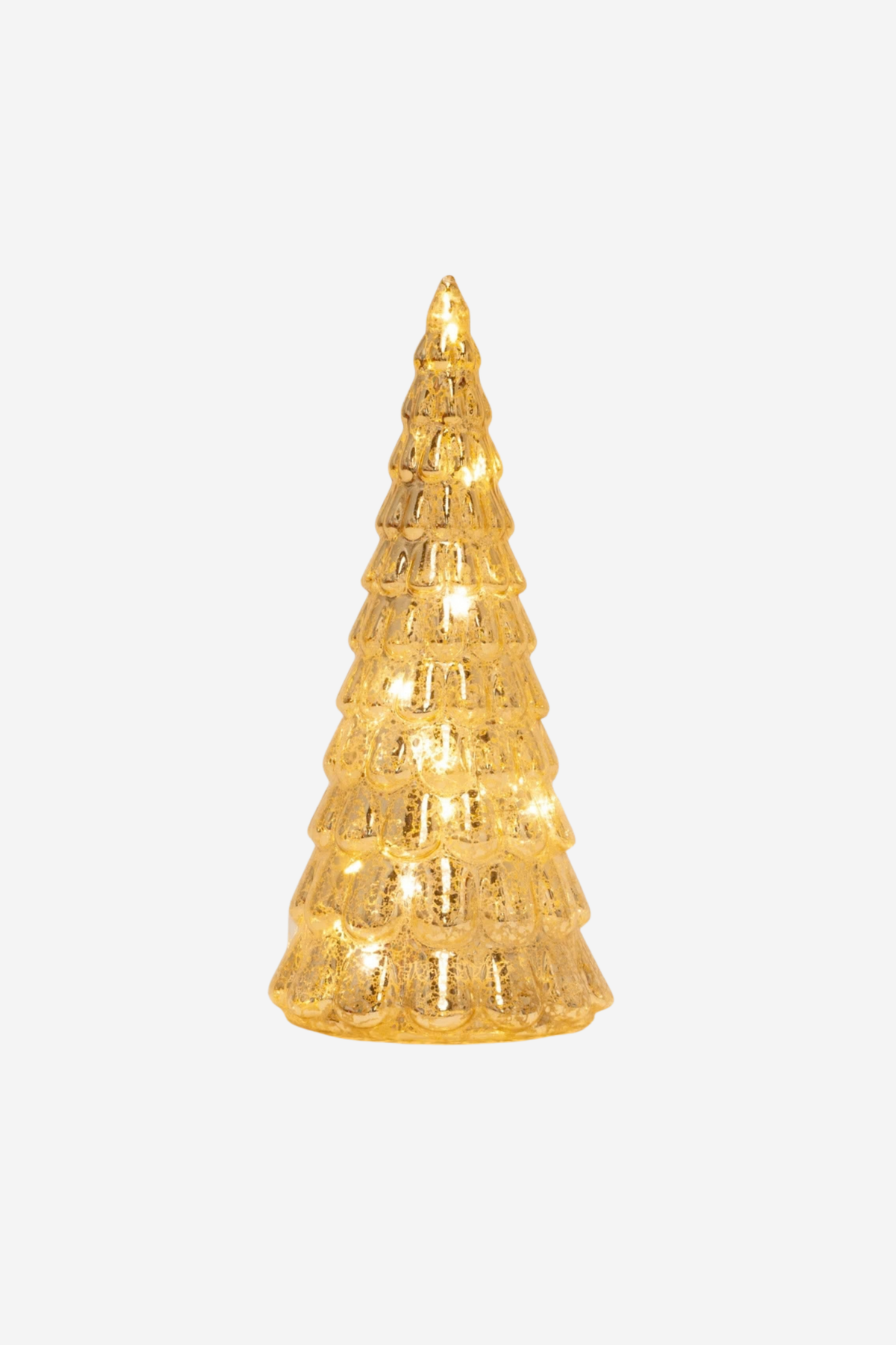Frost Drop Glass Tree - Gold