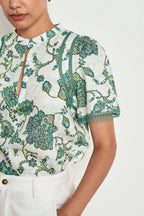 Charm Top - Garden Paisley