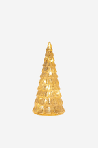 Frost Drop Glass Tree - Gold
