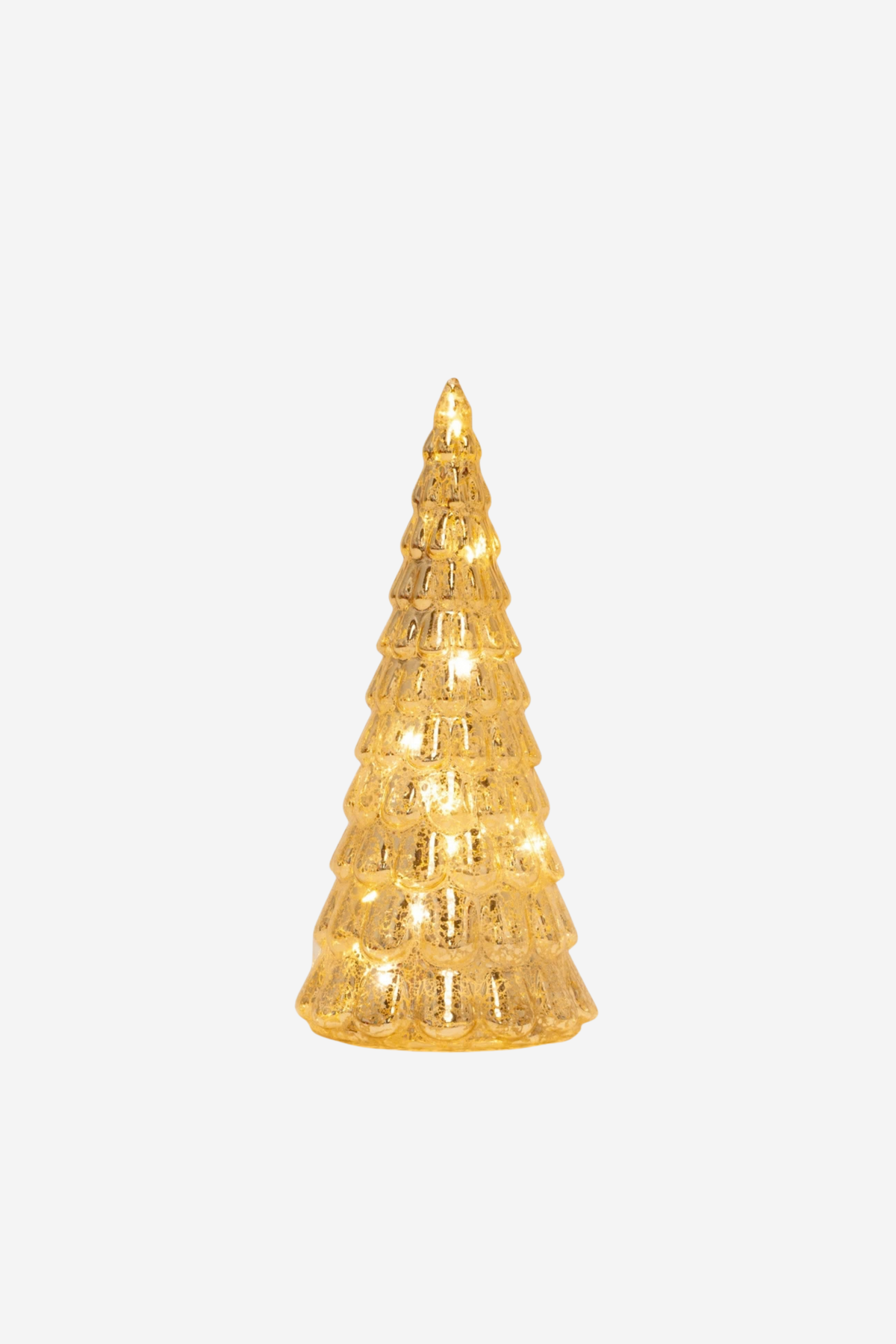 Frost Drop Glass Tree - Gold