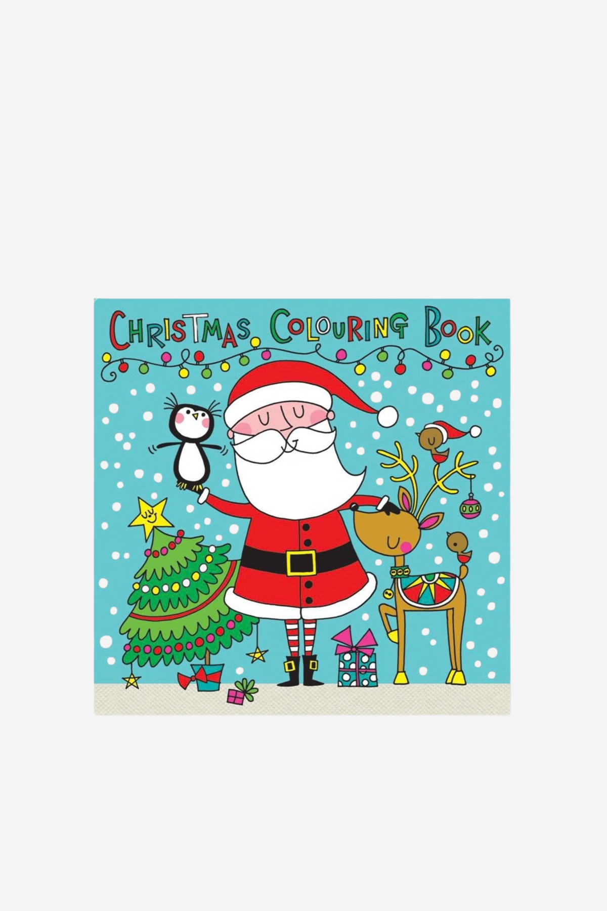 Santa, Rudolph & Penguin - Christmas Colouring Book
