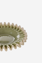 Sigrid Frill Dish - Green & Grey