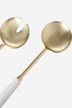 Marble Salad Servers Set
