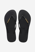 Slim Logo Metallic - Black/Gold