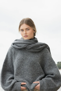 Merino Scarf - Graphite