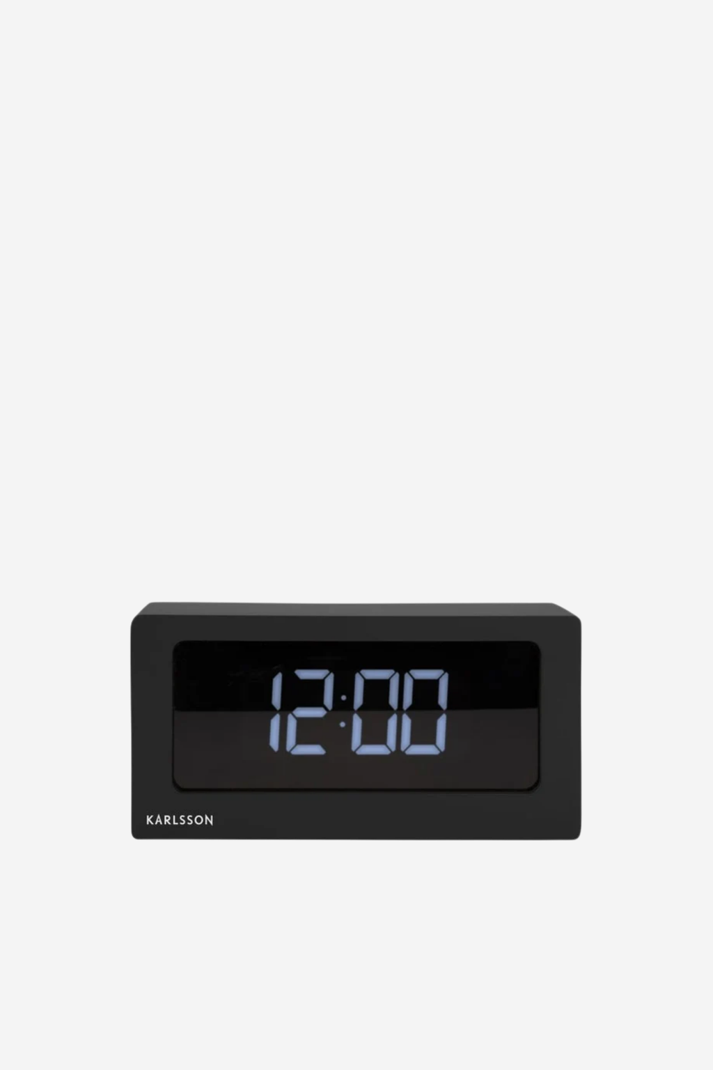 Karlsson Boxed LED Alarm Clock - Black